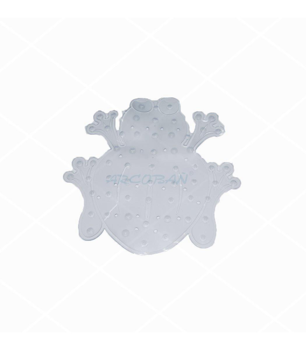 Rana blanco alfombra antideslizante ducha ALFOMBRILLA DUCHA RANA TRANSPARENTE - Imagen 1