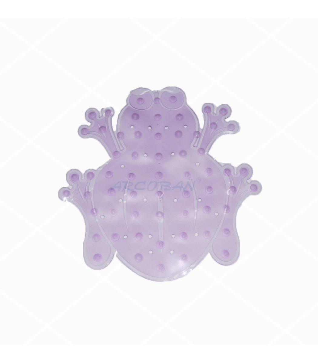 Rana rosa alfombra antideslizante ducha ALFOMBRILLA DUCHA RANA MORADA - Imagen 1