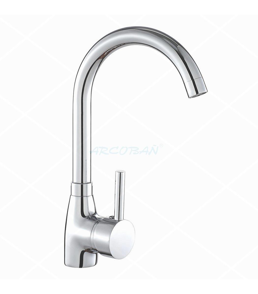 grifo cocina fregadero cisne delante MONOMANDO FREG. PARMA - Imagen 1