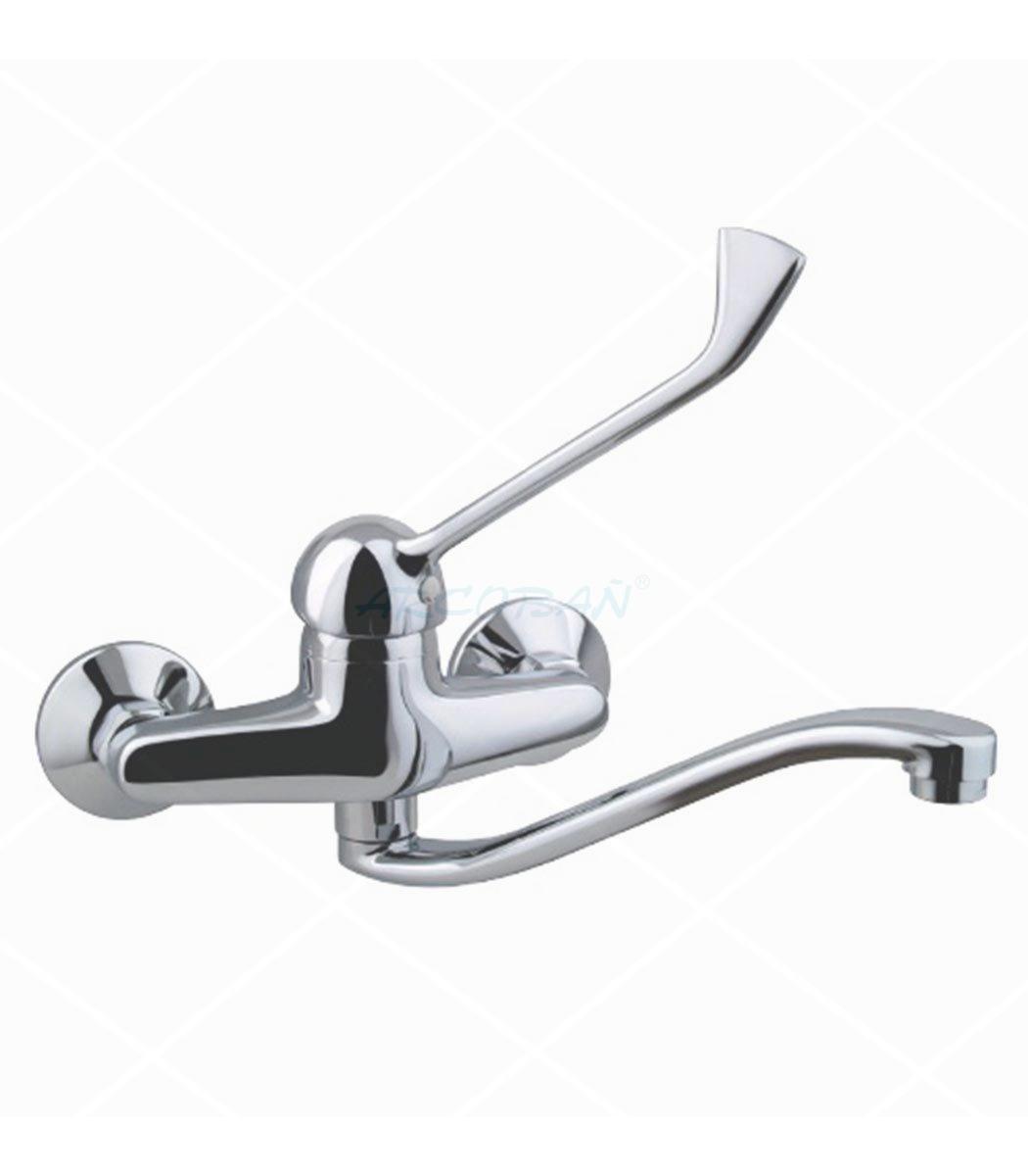grifo medical gerontologico bajo cocina MONOMANDO BATERÍA C/BAJO GERONTOLÓGICO 10CM - Imagen 1