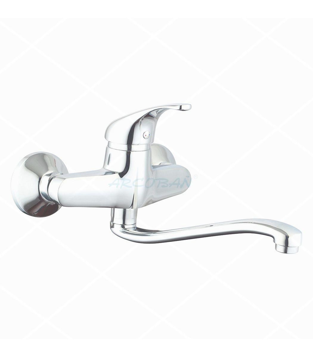 monomando grifo bajo pared cocina MONOMANDO BATERÍA C/ BAJO 15 CM - Imagen 1
