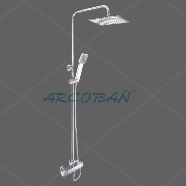 13OESTE5 Oeste Tauro mango Misisipi n COLUMNA DUCHA OESTE5 TERMOSTÁTICA TAURO - Imagen 1