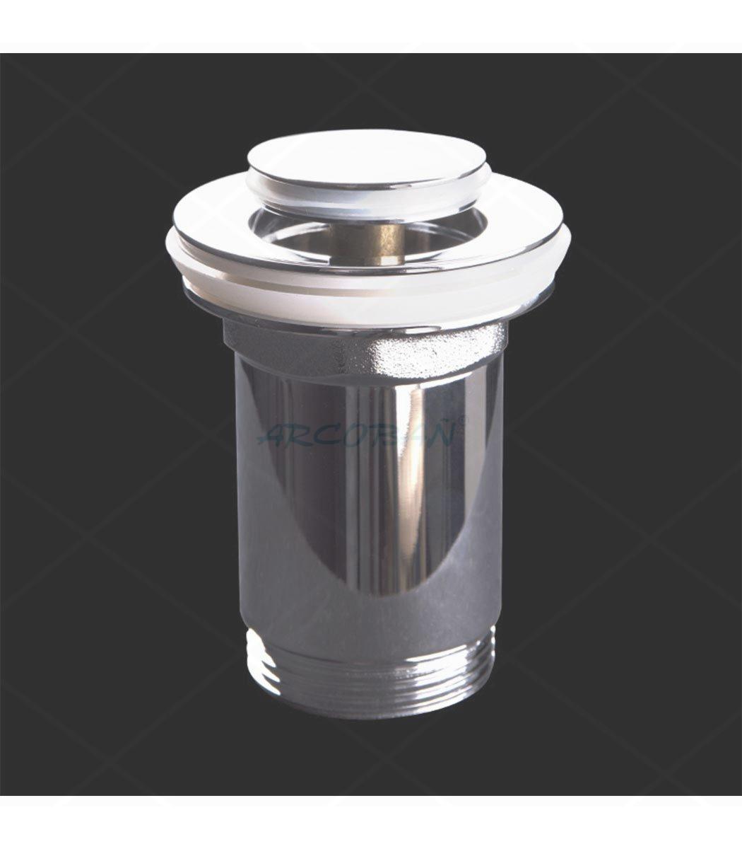 Valvula clic tapon pequeño laton lavabo VÁLVULA CLIC CLAC CROMO TAPÓN PEQUEÑO - Imagen 1