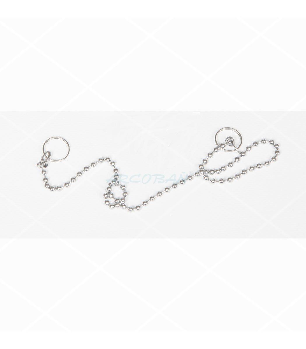 cadena bañera acero inox cromo CADENA BAÑERA CROMO 40CM BLISTER - Imagen 1