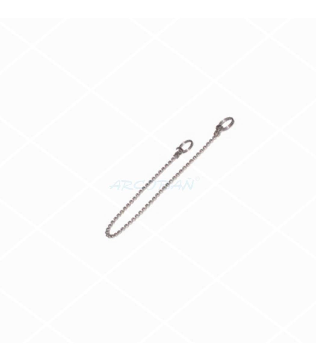 cadena lavabo acero inox CADENA LAVABO CROMO 25CM (BOLSA 25UDS) - Imagen 1