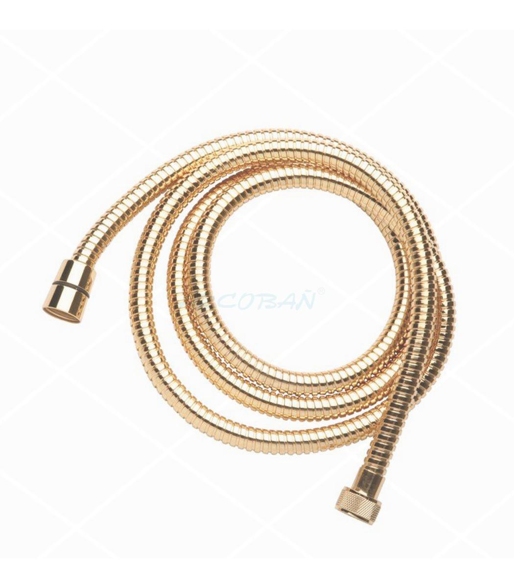 flexo oro laton universal ducha FLEXO ORO S/LARGO 175CM - Imagen 1