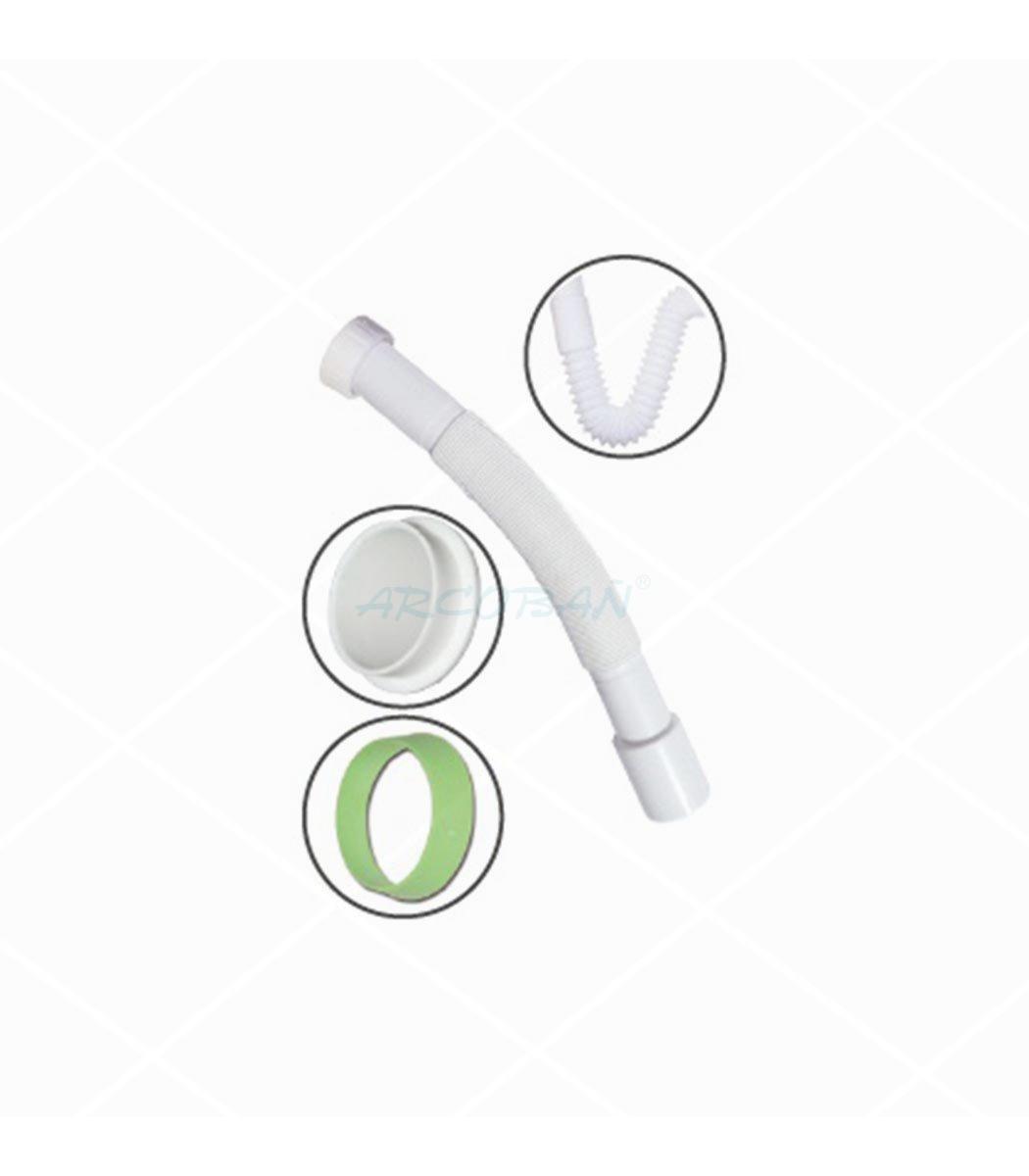 manguito flexible sifón abs extensible TUBO SIFÓN EXTENSIBLE 1 1/4 - Imagen 1