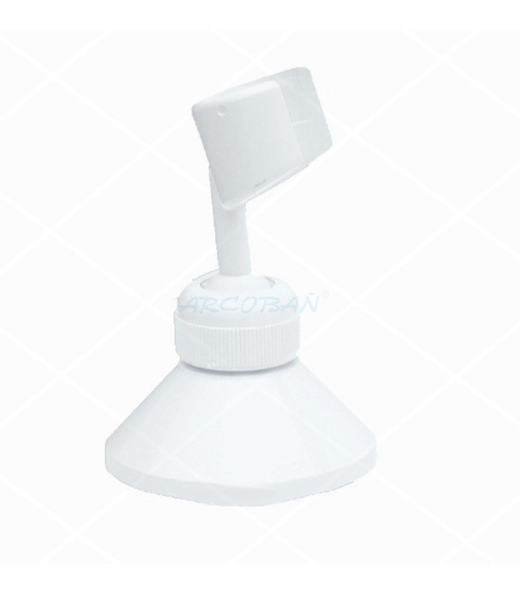 soporte sujecion blanco redondo largo SOPORTE CÓNICO RÓTULA ABS BLANCO - Imagen 1