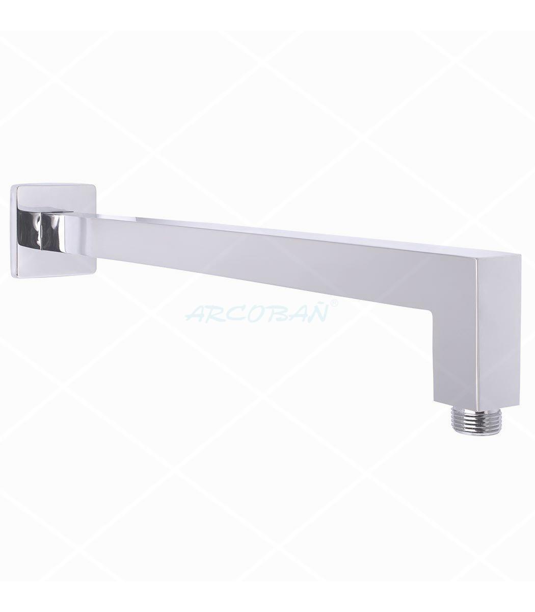 tubo ducha cuadrado recto acero TUBO DUCHA PARED CUADRADO 44CM - Imagen 1