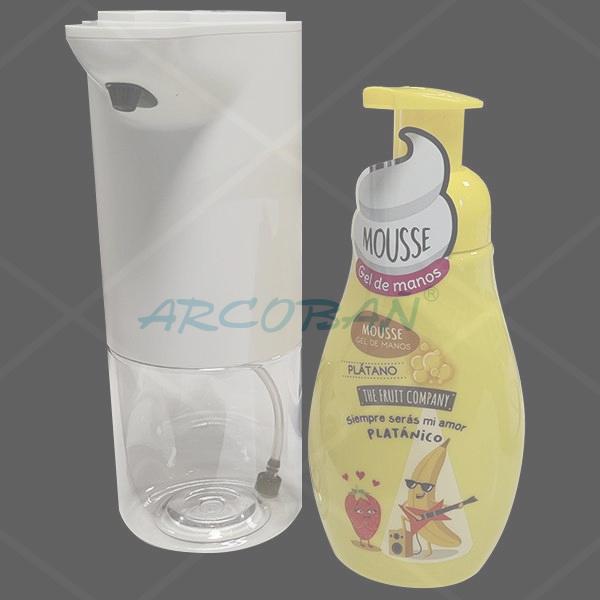 Dosificador automatico platano negro DISPENSADOR-DOSIFICADOR AUTOMATICO DE HIDROALCOHOLES Y JABÓN - Imagen 1