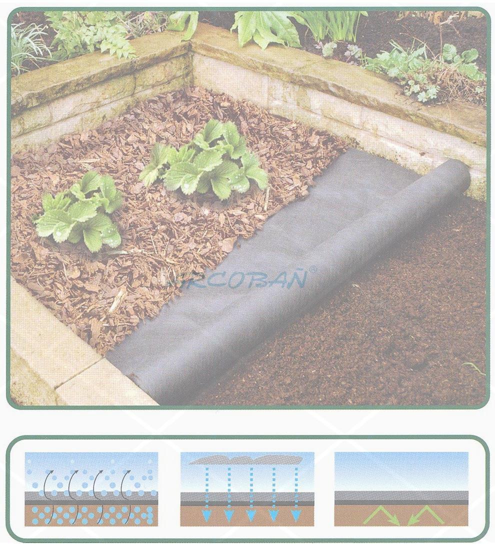 mini-huerto (002) MALLA ANTI-HIERBA ECO-TEXTIL 100M2 - Imagen 1
