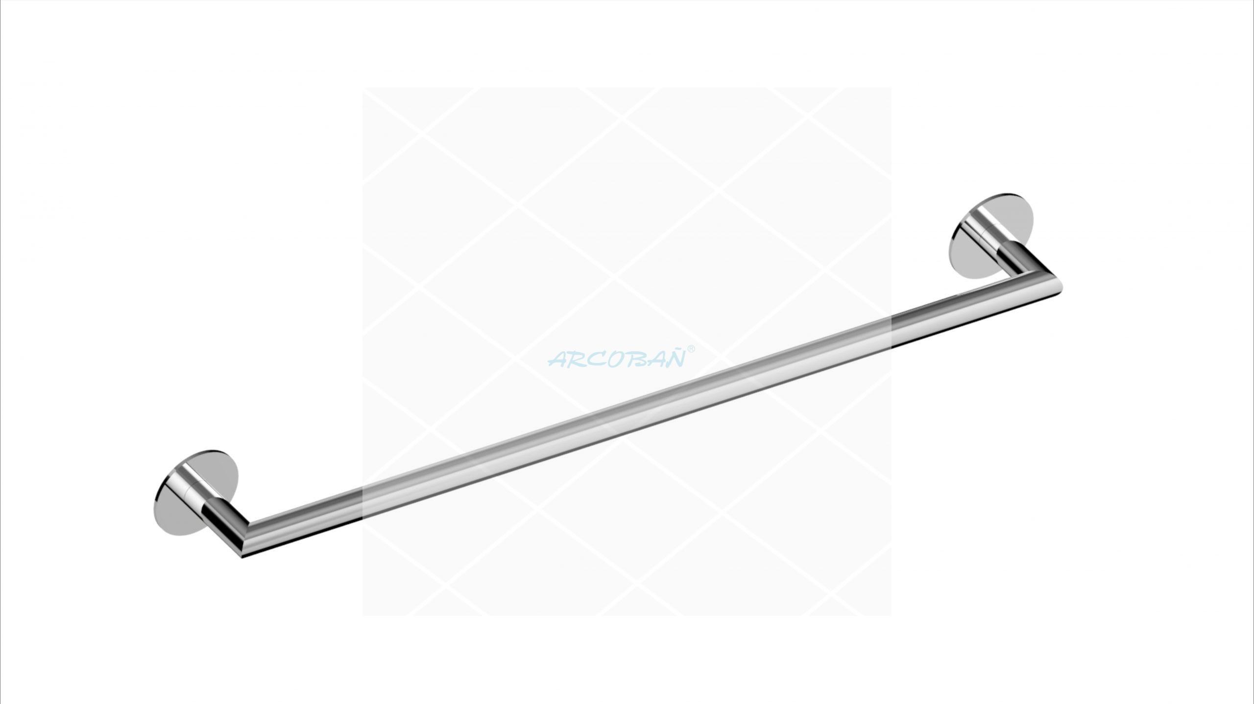 20TBHA toallero barra 60cm haya TOALLERO DE BARRA HAYA ACERO INOX 45cm - Imagen 1