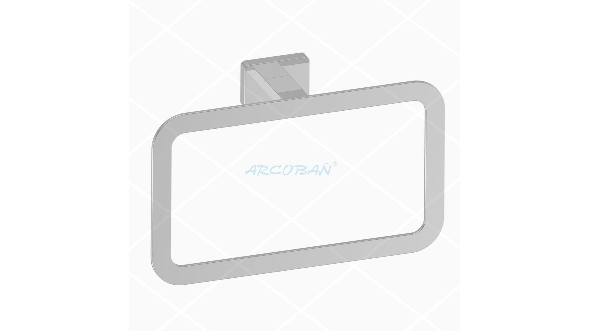 7800-12 toallero anilla cerezo TOALLERO DE ANILLA CEREZO ACERO INOX - Imagen 1