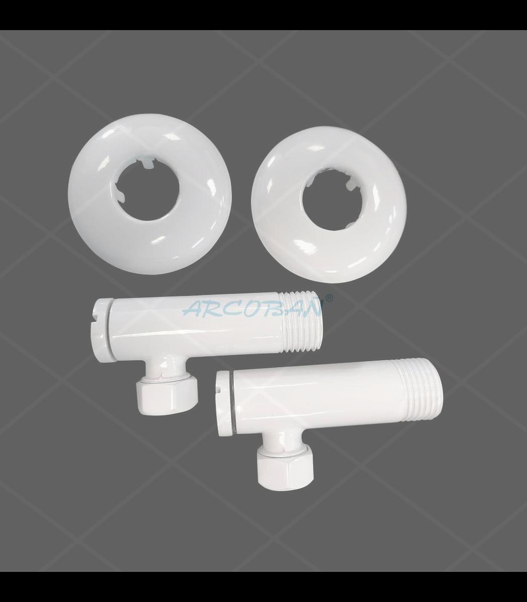 llave escuadra blanca LLAVE ESCUADRA PREMIUM BLANCA 1/2-3/8 - Imagen 1