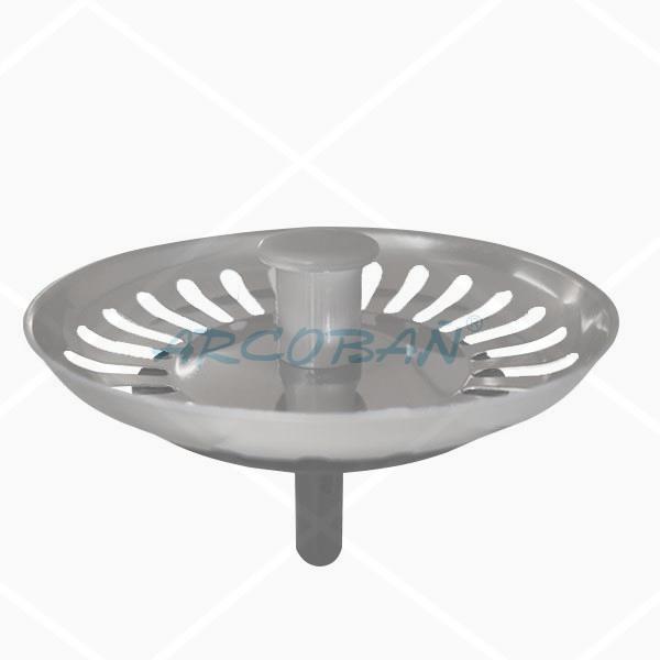 00TFECO Tapón fregadero eco clic plastico TAPON FREGADERO INOX ECO BOLSA EXPOSITORA - Imagen 1