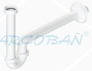 sifon lavabo bidet 32 valvula baño SIFON LAVABO/BIDET ENTR.1/4 SAL.32 SIN VALVULA - Imagen 1