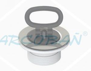 valvula lavabo casquillo tapon inox CONJUNTO VÁLVULA LAVABO ACERO CON CASQUILLO 1-1/2 - Imagen 1