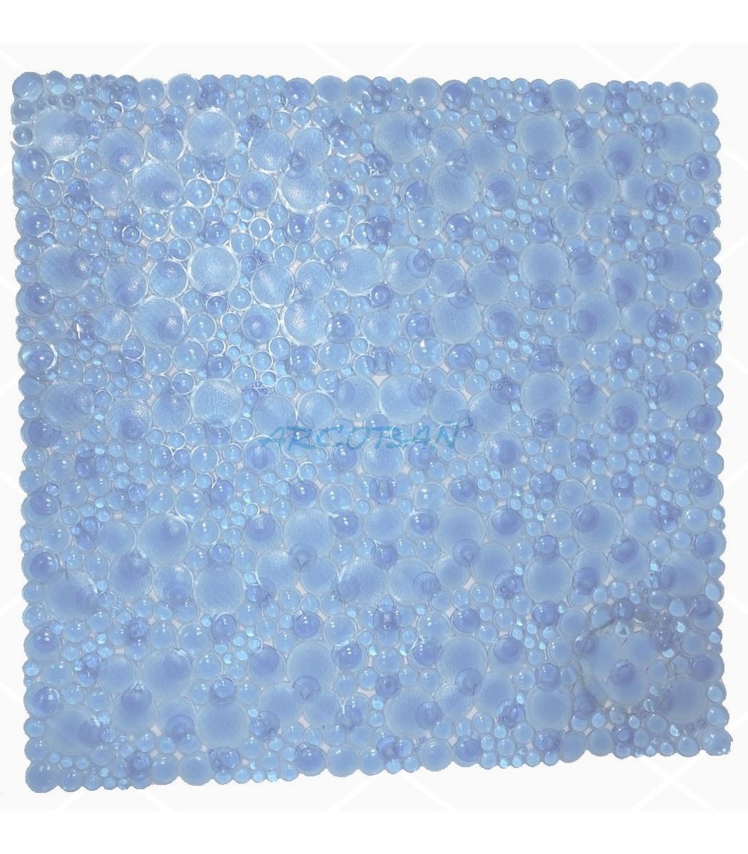 alfombra ducha azul spa baño ALFOMBRILLA DUCHA SPA CUADRADA AZUL - Imagen 1