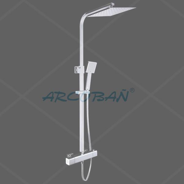 13GEOX3 Columna Geox T. Capricornio Cuadrada n COLUMNA DUCHA GEOX3 TERMOSTÁTICA CAPRICORNIO Cuadrada - Imagen 1