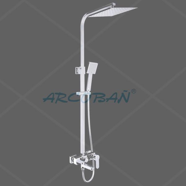 13GEOX5 Columna Geox M. Bañera Geox Cuadrada n COLUMNA DUCHA GEOX5 MONOMANDO BAÑERA GEOX Cuadrado - Imagen 1