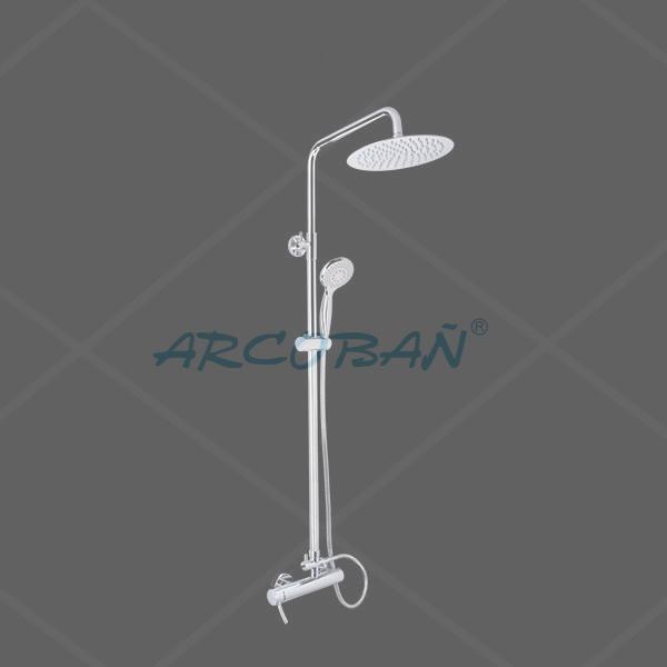 13STAR2 Columna Star M. Virgo Circular Jarama n COLUMNA DUCHA STAR2 MONOMANDO VIRGO LATERAL Circular - Imagen 1
