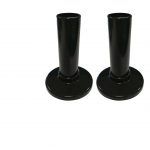 JUEGO 2 CUBRE TUBOS RADIADOR NEGRO