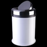 PAPELERA BATIENTE BLANCA 8L