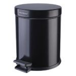 PAPELERA PEDAL NEGRA 5L
