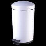 PAPELERA PEDAL BLANCA 8L
