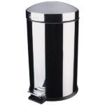 PAPELERA PEDAL CROMO 8L