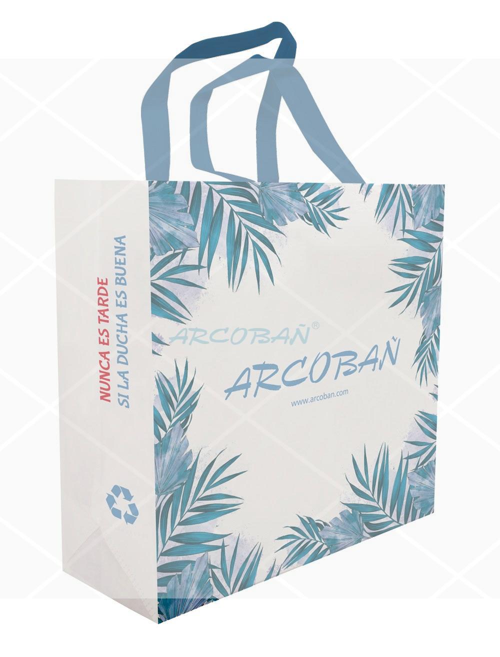 bolsa arcoban (003) BOLSA RECICLADA HOJAS ARCOBAÑ - Imagen 1