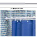 BARRA CORTINA BLANCA EXTENSIBLE 120-220cm