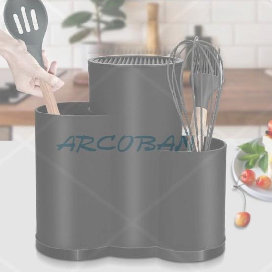 organizador cubiertos negro TACO/ESCURRIDOR CUBIERTOS COCINA NEGRO - Imagen 1