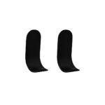 SET 2 UDS PERCHAS "SAUCE" NEGRA ADHESIVO