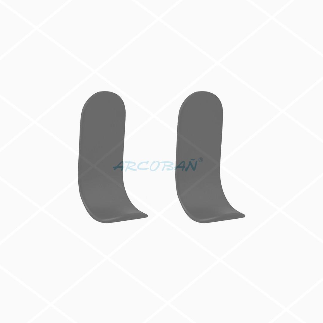 percha negra adhesivo sauce baño SET 2 UDS PERCHAS "SAUCE" NEGRA ADHESIVO - Imagen 1