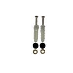 JUEGO 2 TORNILLOS PORTARROLLOS COCINA NEGRO