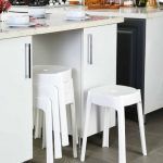 SET 6UDS TABURETE ALASKA BLANCO