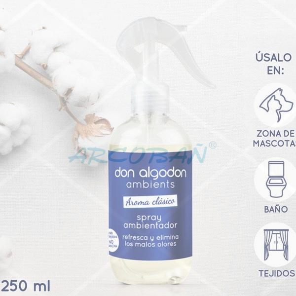 spray don algodón habitación cama clasico 250ml SPRAY DON ALGODÓN HABITACIÓN/CAMA CLASICO 250ML - Imagen 1