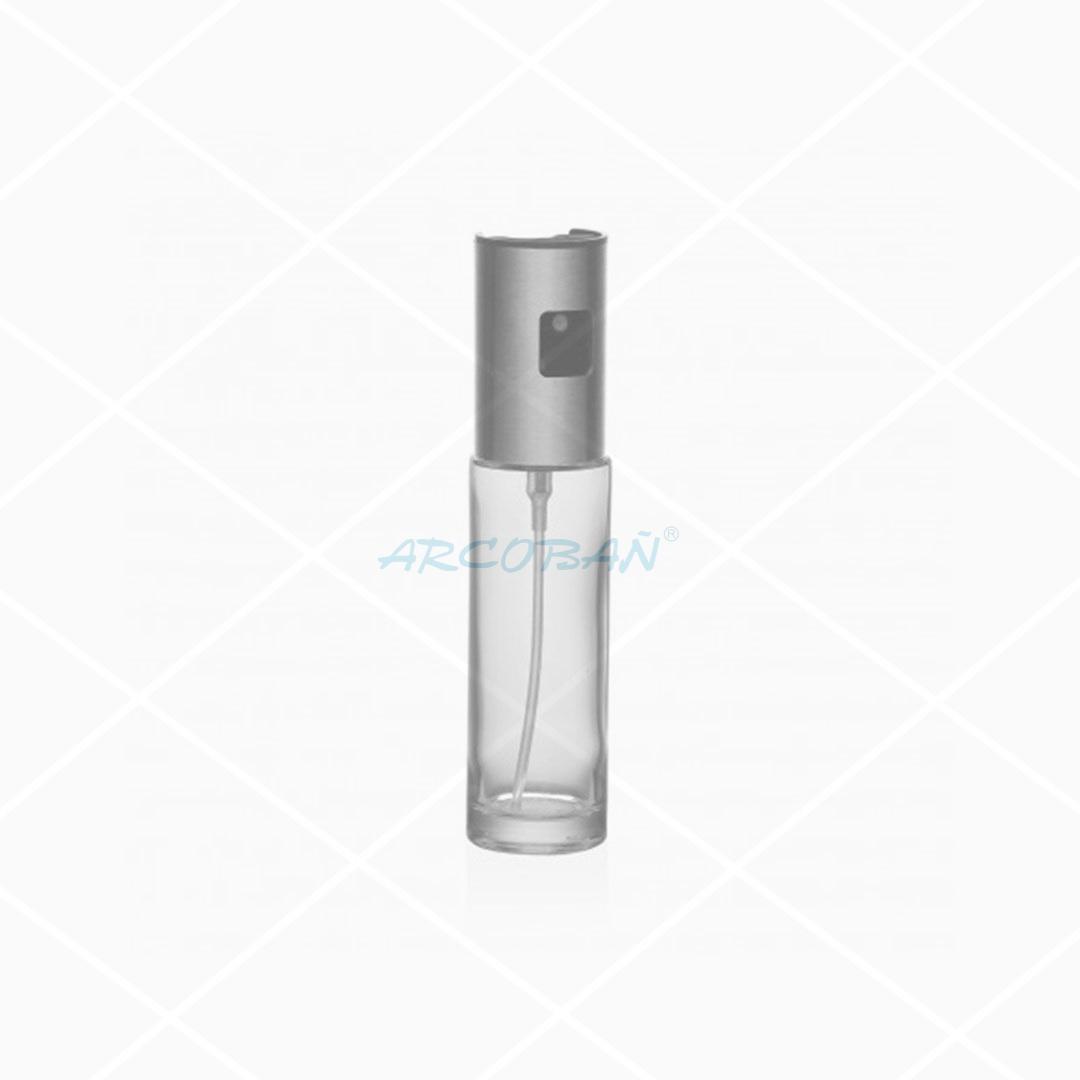 Pulverizador de aceite cromo 110ml PULVERIZADOR SPRAY DE ACEITE CRISTAL-ACERO 110ML - Imagen 1