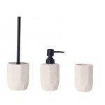 LOTE ESCOBILLERO + DOSIFICADOR/DISPENSADOR + VASO GEORGIA BLANCO
