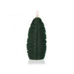 VELA DECORATIVA CERA DISEÑO HOJA VERDE