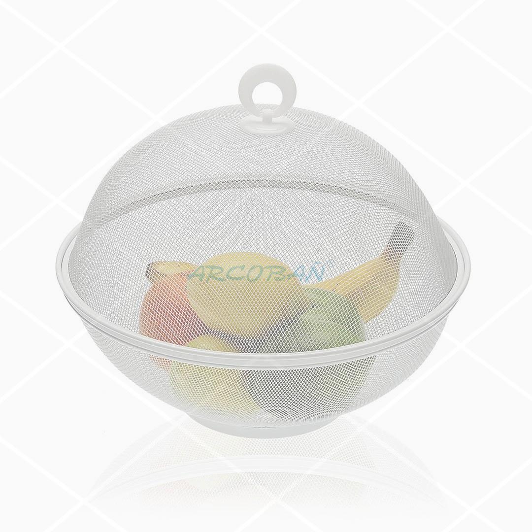Frutero con tapa blanco con fruta FRUTERO CON TAPA BLANCO - Imagen 1