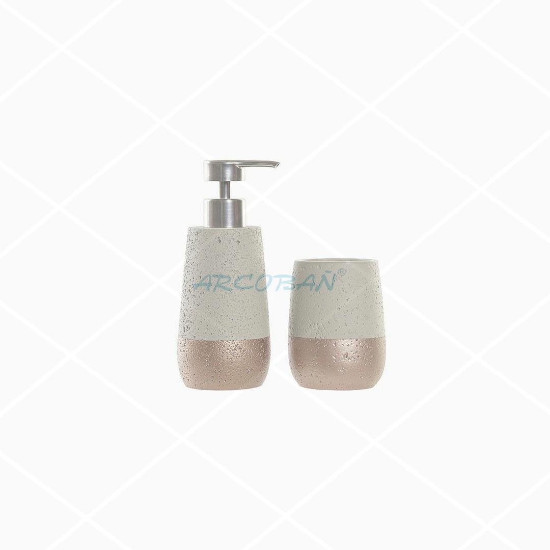 Set Dosif+vaso Burdeos SET DOSIFICADOR + VASO BURDEOS - Imagen 1