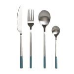 SET 4 CUBIERTOS ACERO INOX.