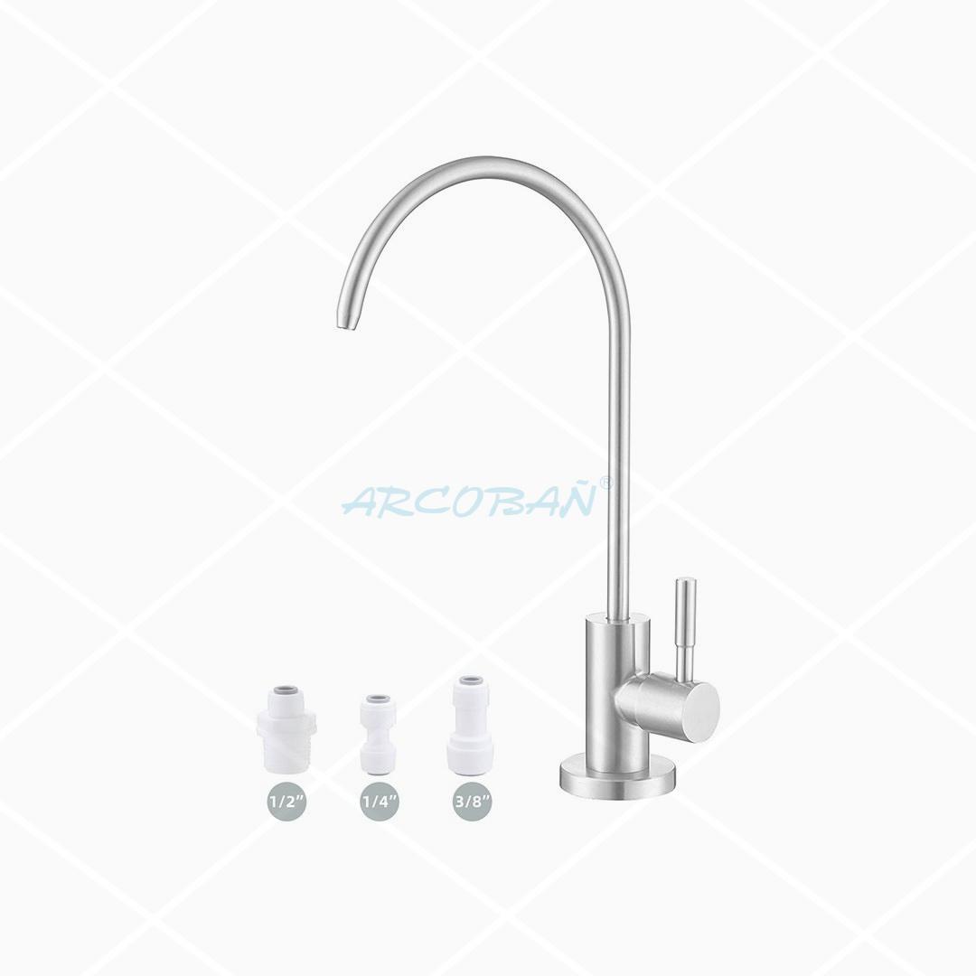 40GA16 grifo osmosis 1 agua acero GRIFO OSMOSIS FILTRO UN AGUA INOX MATE - Imagen 1