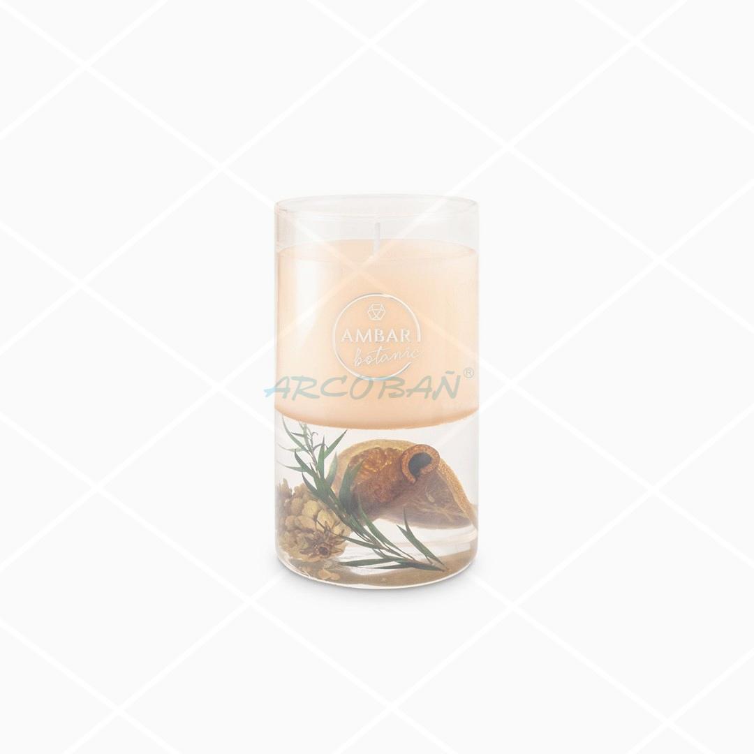 Vela gelatina naranja y canela 125gr VELA GELATINA NARANJA&CANELA 130GR - Imagen 1