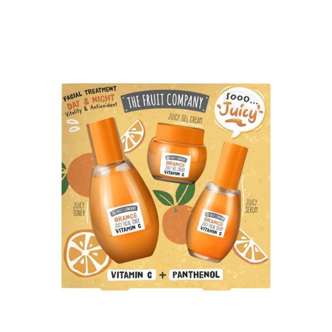 25310003 set tratamiento facial juicy skin naranja vitamina C