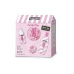 SET CHICLE DE FRESA (COLONIA+GEL DUCHA+BOMBA BAÑO+ESPONJA)