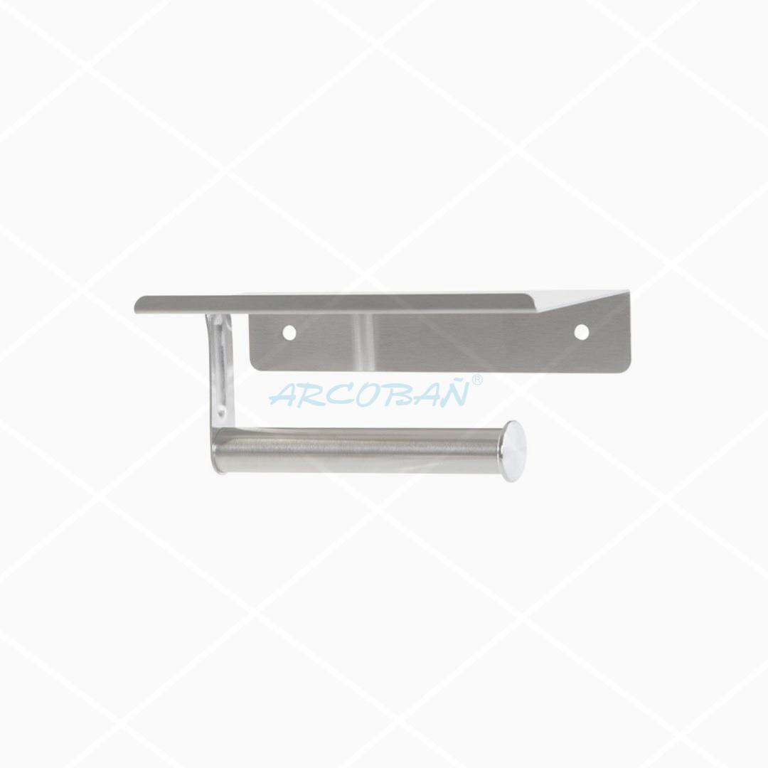 PB-202691 portarrollos pared inox PORTARROLLOS PARED CON BASE INOX - Imagen 1