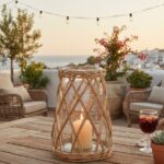 PORTAVELA CRISTAL FIBRA 27X12X24cm